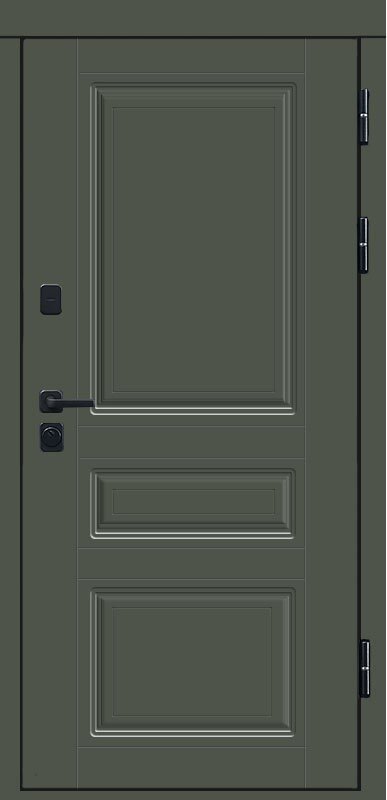 Товар Дверь Термо-Доор Орегон грин(черная фурнитура) (квартира) DIS007542