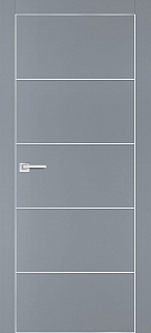 Товар Межкомнатная дверь ПХ-12  AL кромка с 4-х ст. Серый матовый