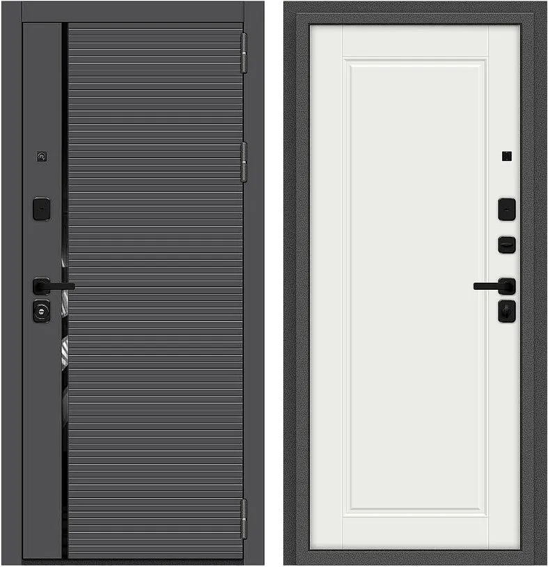Фото Дверь Браво Optim Z-3 Графит/Белый DIS007400